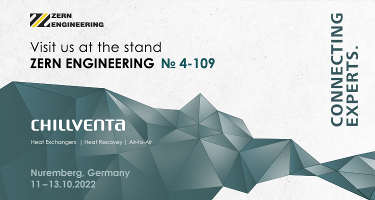 We invite you to visit ZERN ENGINEERING’s stand at Chillventa 2022