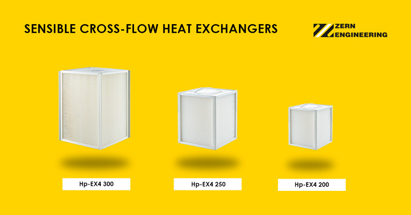 Sensible cross-flow heat exchangers
