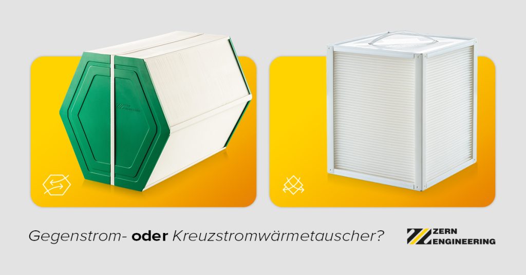 Gegenstrom- oder Kreuzstromwärmetauscher?